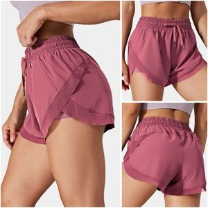NWT Halara Drawstring Contrast Mesh 2-in-1 Shorts | Size XL